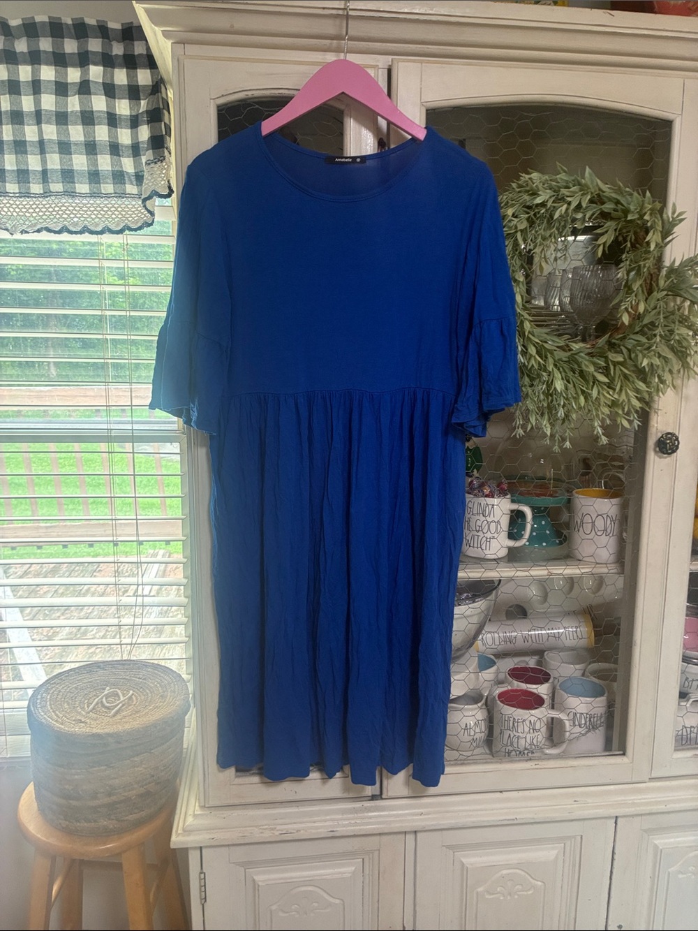 Annabelle Royal Blue Short Sleeve Dress